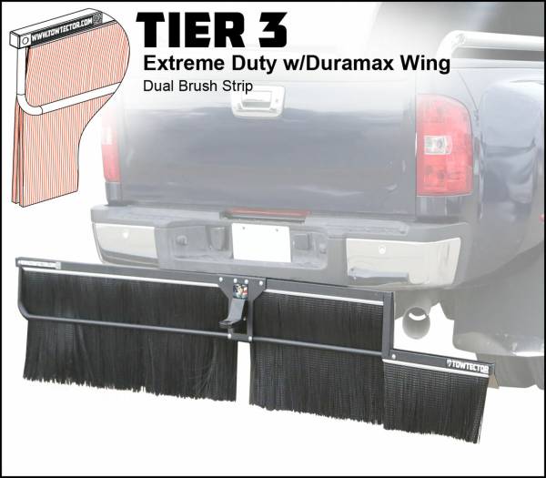 Towtector - Towtector 27819-T3DM Tier 3 Extreme Duty Dual Brush Strip With Duramax Wing