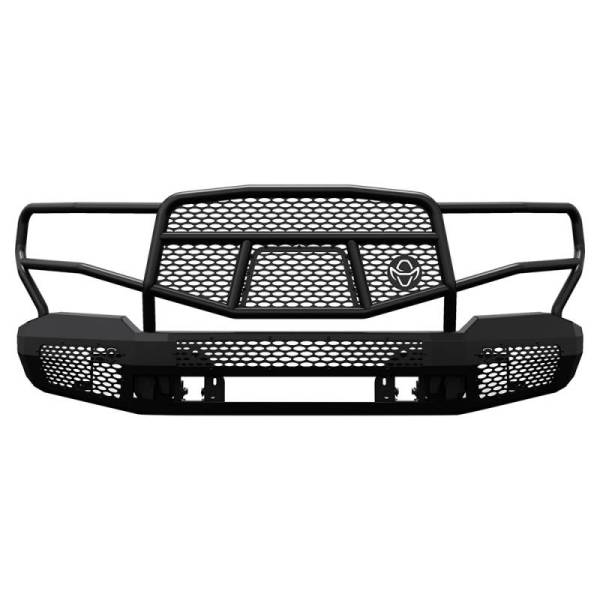 Ranch Hand - Ranch Hard MFD191BM1 Midnight Series Front Bumper with Grille Guard for Dodge Ram 2500/3500 2019-2024
