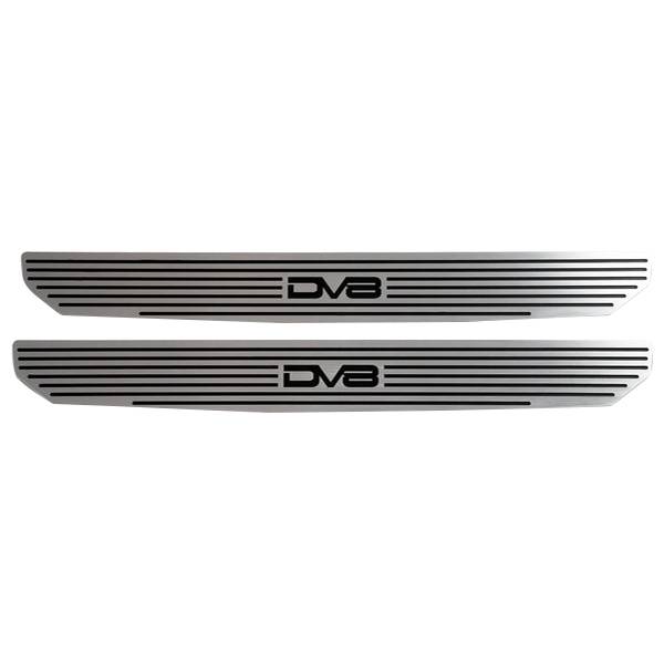 DV8 Offroad - DV8 Offroad D-JL-180014-SIL2 Front Sill Plates with DV8 Logo for Jeep Wrangler JL 2018-2021
