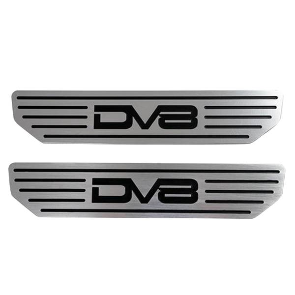 DV8 Offroad - DV8 Offroad D-JL-180014-SIL4 4 Rear Sill Plates with DV8 Logo for Jeep Wrangler JL 2018-2021