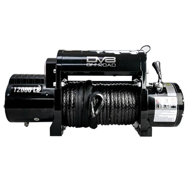 DV8 Offroad - DV8 Offroad WB12SR Winch with Synthetic Line and Wireless Remote