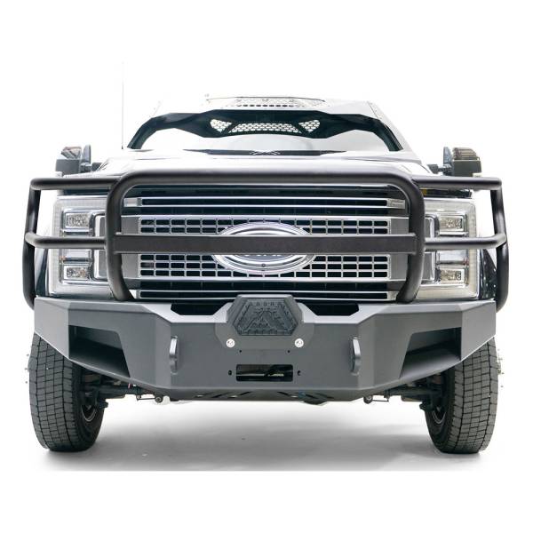 Fab Fours - Fab Fours FS17-A4260-1 New Premium Front Winch Bumper with Full Guard for Ford F-450/F-550 2017-2022