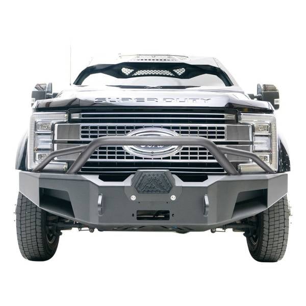 Fab Fours - Fab Fours FS17-A4262-1 New Premium Front Winch Bumper with Pre-Runner Guard for Ford F-450/F-550 2017-2022