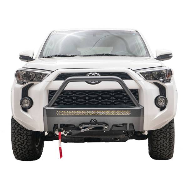 Fab Fours - Fab Fours T4R-N4553-1 Front Hidden Winch Mount with High Guard for Toyota 4Runner 2014-2021