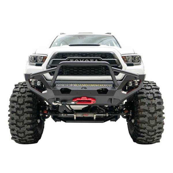 Fab Fours - Fab Fours TT16-X3653-1 Matrix Front Bumper with High Pre-Runner Guard for Toyota Tacoma 2016-2023