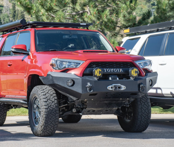 Expedition One - Expedition One 4RFB100_PC No Guard Front Bumper for Toyota 4Runner 2014-2019 - Textured Black