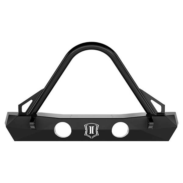 Icon Vehicle Dynamics - Icon 25165 PRO Series Front Bumper with Stinger and Tabs for Jeep Wrangler JL 2018-2022