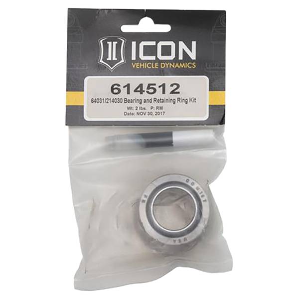 Icon Vehicle Dynamics - Icon 614512 64031/214030 Bearing and Ret Ring Kit for Dodge Ram 2500/3500 2003-2013