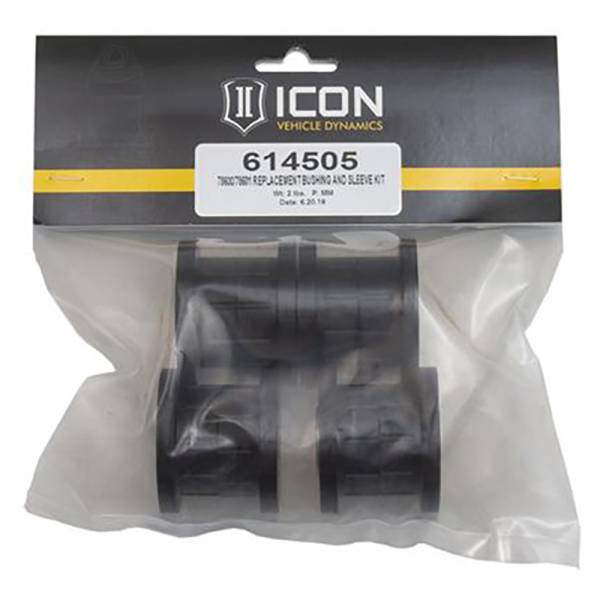 Icon Vehicle Dynamics - Icon 614505 Replacement Bushing and Sleeve Kit for Chevy Silverado 1500 2007-2018