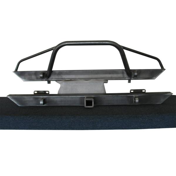 Affordable Offroad - Affordable Offroad Affbroncoset Shoebox Front and Rear Bumper Set for Ford Bronco 1966-1977