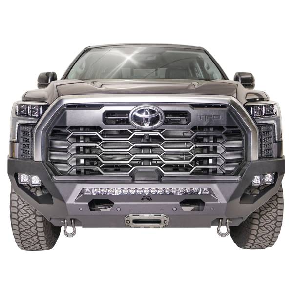 Fab Fours - Fab Fours TT22-X5451-B Matrix Front Bumper with No Guard for Toyota Tundra 2022 - Bare Steel