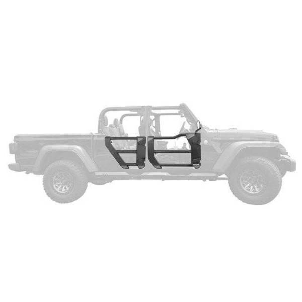 Go Rhino - Go Rhino 572601 Trailline Front Tube Doors (Pair) for Jeep Gladiator JT 2020-2024 - Textured Black