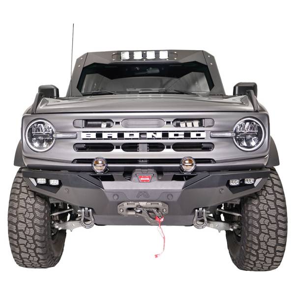 Fab Fours - Fab Fours FB21-F5251-1 Premium Winch Front Bumper for Ford Bronco 2021-2024