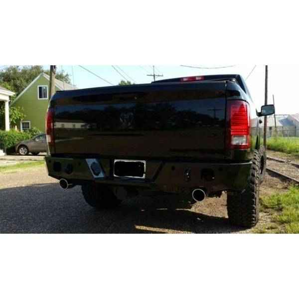 Expedition One - Expedition One RAM1500-09-18-RB-BARE RangeMax Rear Bumper for Dodge Ram 1500 2009-2022 - Bare Steel