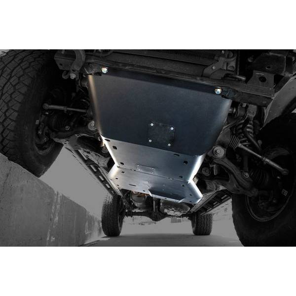 Expedition One - Expedition One TACO16+-SKID-COMBO Front and Rear Ultra HD Skid Plate for Toyota Tacoma 2016-2023 - Bare Steel