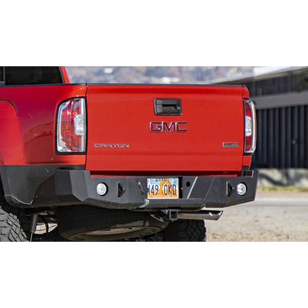 Expedition One - Expedition One CHV-GMC-CANCO-15-22-RB-PC Rear Bumper for GMC Canyon 2015-2022 - Textured Black Powder Coat