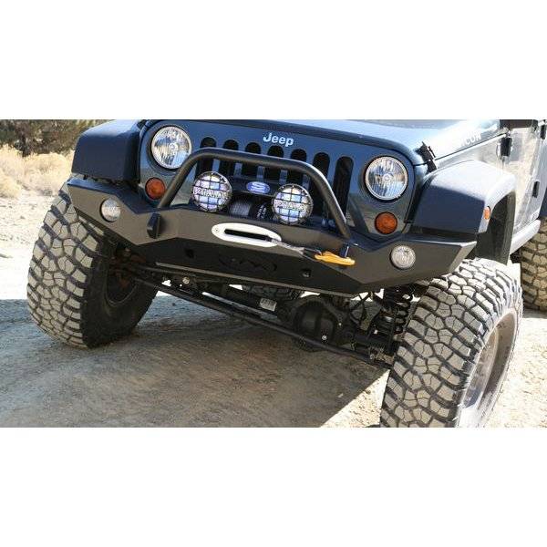 Expedition One - Expedition One JK-CTS-FB-PC Classic Trail Series Front Bumper for Jeep Wrangler JK 2007-2018 - Textured Black Powder Coat