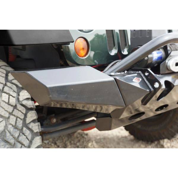 Expedition One - Expedition One MULE-FB-SW-PC Mule Stubby Side Wings for Jeep Wrangler JK 2007-2018 - Textured Black Powder Coat