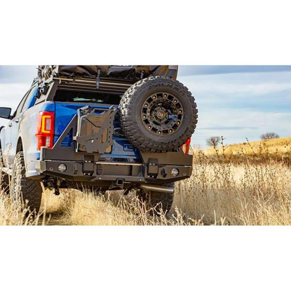 Expedition One - Expedition One FORDRNGR-2019+RB-PC Rear Bumper for Ford Ranger 2019-2022 - Textured Black Powder Coat