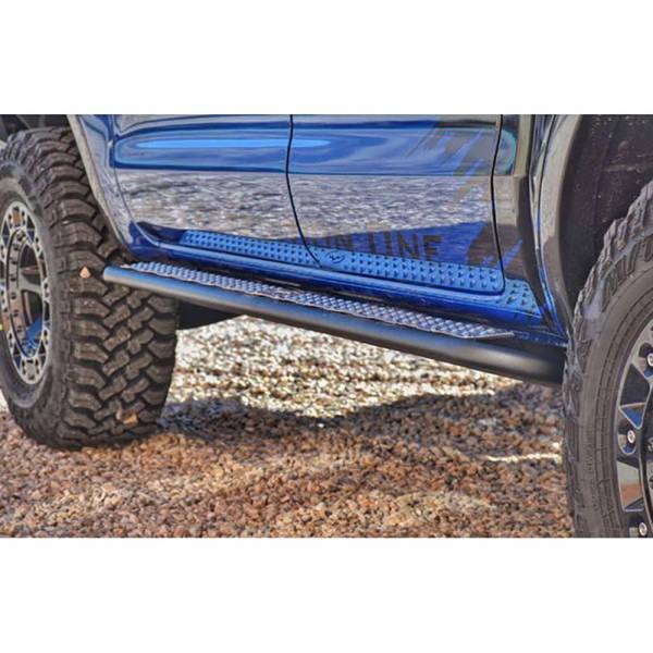 Expedition One - Expedition One FORDRNGR-2019+RG-PC Rocker Guards for Ford Ranger 2019-2023 - Textured Black Powder Coat