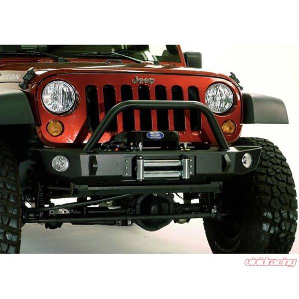 Expedition One - Expedition One JEEP-JKJLG-CS2-FB-H-PC Core Series 2 Front Bumper with Single Hoop for Jeep 2007-2023 - Textured Black Powder Coat
