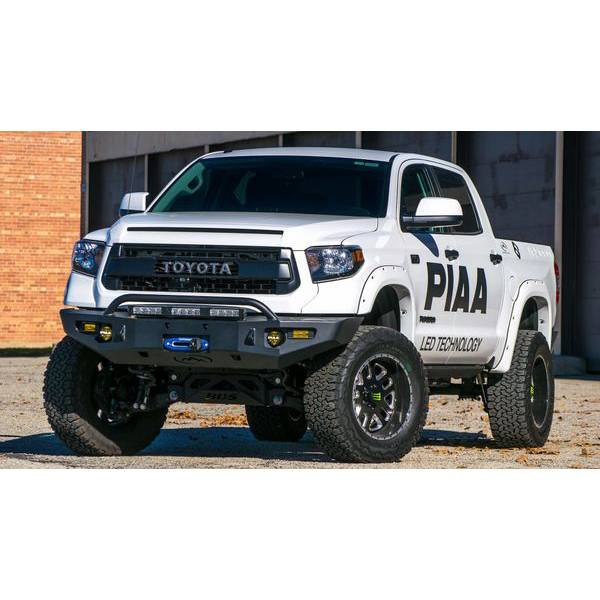Expedition One - Expedition One TT14+ST-FB-H-BARE Single Hoop Storm Trooper Front Bumper with Single Hoop for Toyota Tundra 2014-2022 - Bare Steel