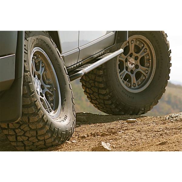 Expedition One - Expedition One FJC-RG-BARE Trail Series Rocker Guards with Aluminum Tread Plates for Toyota FJ Cruiser 2007-2014 - Bare Steel