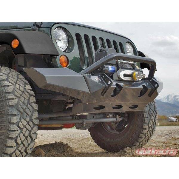 Expedition One - Expedition One MULE-FB-MID-PC Mule Front Bumper for Jeep Wrangler JK 2007-2018 - Textured Black Powder Coat