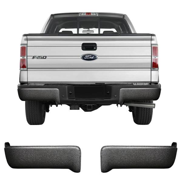 BumperShellz - BumperShellz BF1013 Rear Delete Truck Bumper Caps for Ford F-150 2009-2014 - Armor Coated