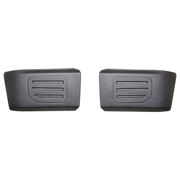 BumperShellz - BumperShellz DF0111 Front Delete Bumper Caps (Side Cover Only) for Ford F-150 2015-2017 - Textured Black TPO