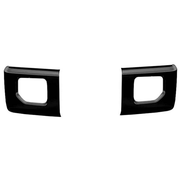 BumperShellz - BumperShellz DF0201 Front Delete Bumper Caps (Side Cover Only) for Ford F-150 2015-2017 - Gloss Black