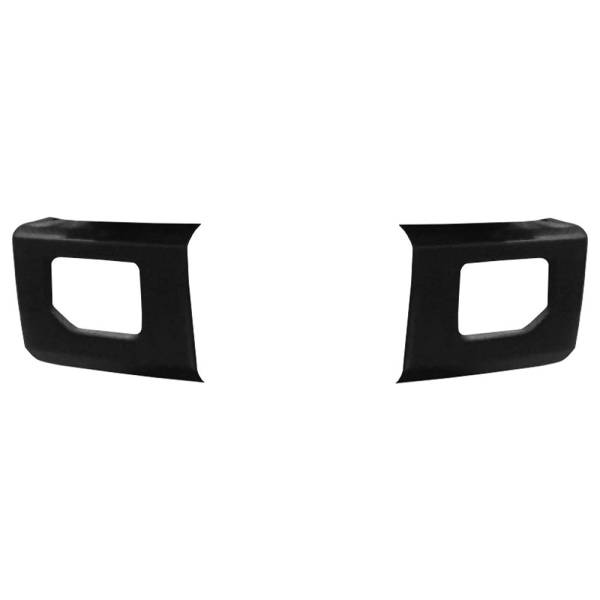 BumperShellz - BumperShellz DF0211 Front Delete Bumper Caps (Side Cover Only) for Ford F-150 2015-2017 - Textured Black TPO