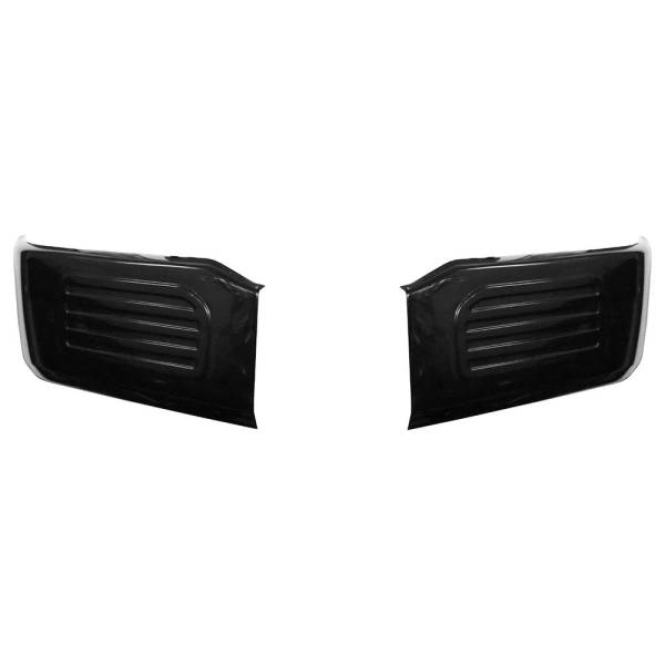 BumperShellz - BumperShellz EF0101 Front Bumper Covers for Ford F-150 2018-2020 - Gloss Black
