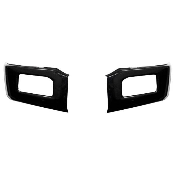 BumperShellz - BumperShellz EF0201 Front Bumper Covers for Ford F-150 2018-2020 - Gloss Black