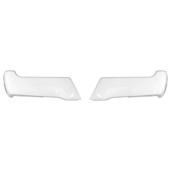 BumperShellz - BumperShellz DD1010 Rear Bumper Side Covers for Ford F-250/F-350/F-450 2017-2019 - Gloss White