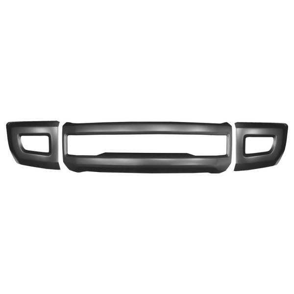 BumperShellz - BumperShellz DD0302 Front Bumper Covers and Overlays for Ford F-250/F-350 2017-2019 - Matte Black