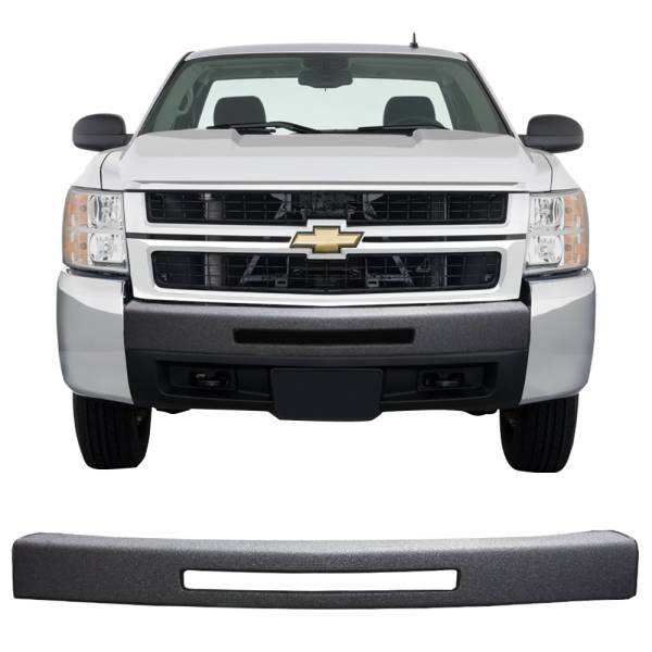 BumperShellz - BumperShellz BG0313 Front Truck Bumper Cover (Center Only) for Chevy Silverado 1500/2500HD/3500 2007-2013 - Armor Coated