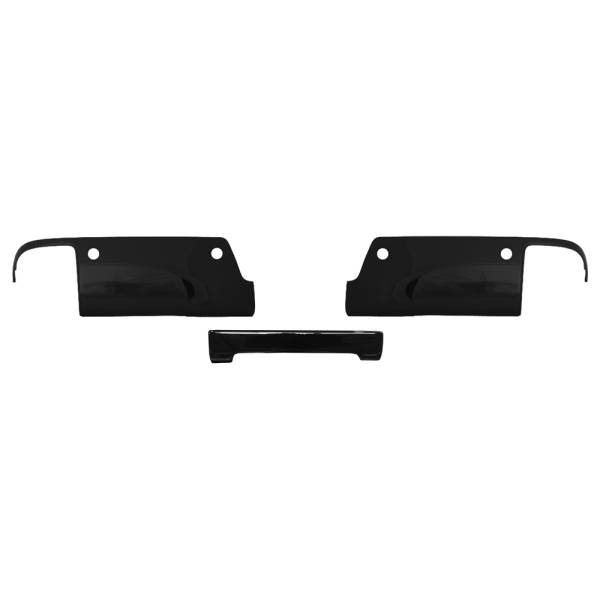 BumperShellz - BumperShellz BK3001 Rear Bumper Covers for Chevy and GMC Silverado and Sierra 1500/2500HD/3500 2014-2018 - Gloss Black