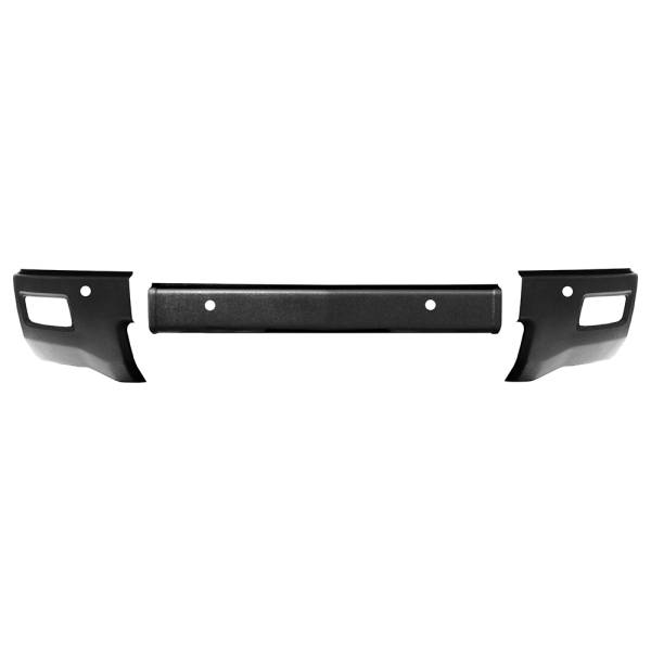 BumperShellz - BumperShellz BK0411 Front Bumper Covers and Overlays for Chevy Silverado 1500 2014-2015 - Textured Black TPO