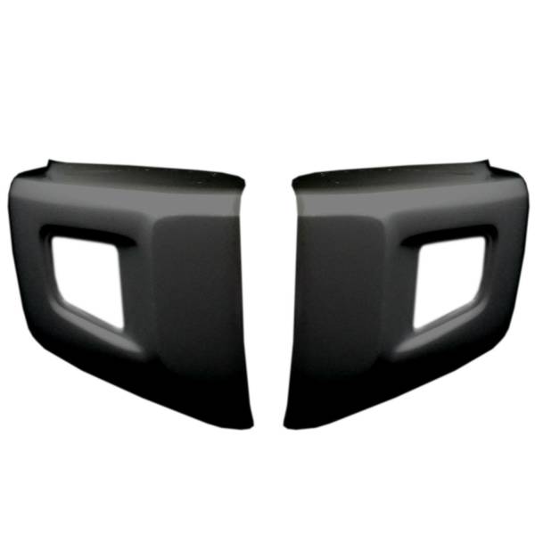BumperShellz - BumperShellz DU0302 Front Bumper Covers and Overlays for Toyota Tundra 2014-2021 - Matte Black