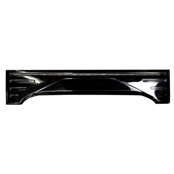 Shellz - Shellz T-DF201 Tailgate Applique with Light Bar for Ford F-150 2015-2020 - Gloss Black