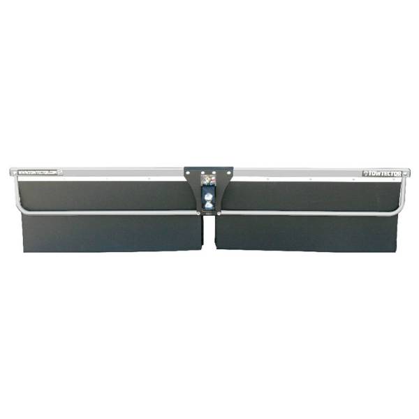 Towtector - Towtector 29627-T4AL Tier 4 96" x 26" Aluminum Maximum Duty Single Rubber Flap and Brush Strip with 2.5" Hitch