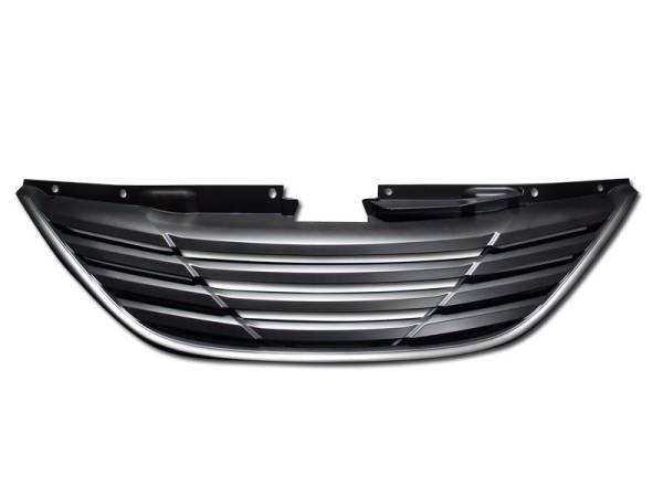 Armordillo - Armordillo 7149243 Horizontal Grille for Hyundai Sonata 2010-2014 - Gloss Black
