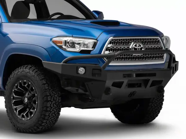 Hammerhead Bumpers - Hammerhead 600-56-0675 Low Profile Front Bumper with Pre-Runner Guard and Square Light Holes for Toyota Tacoma 2016-2023