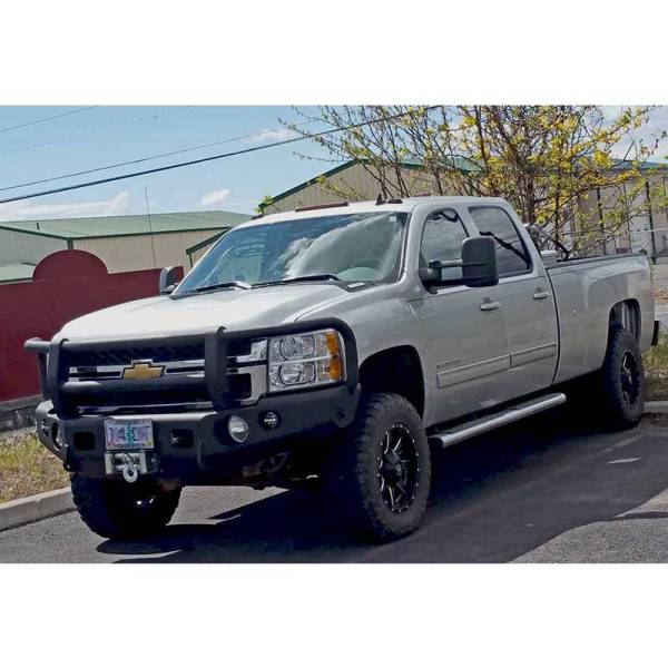 TrailReady - TrailReady 10651G Winch Front Bumper with Full Guard for Chevy Avalanche/Suburban/Tahoe 1500HD 2007-2014