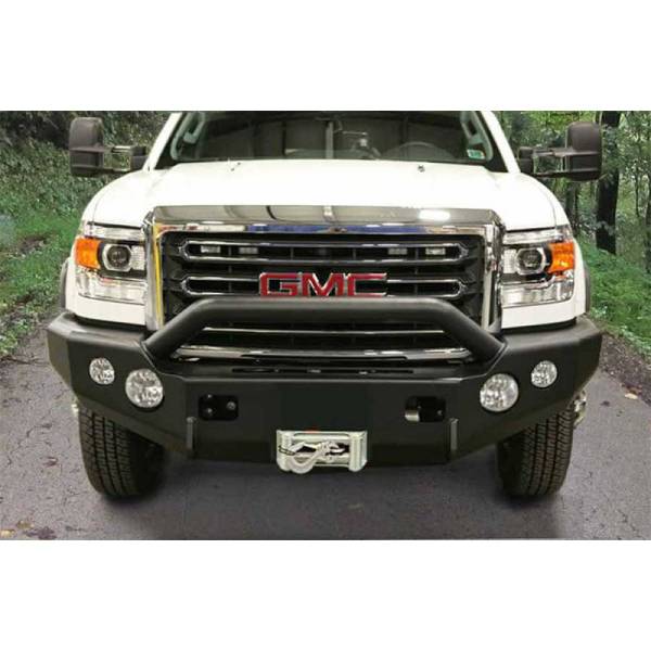 TrailReady - TrailReady 10800P Winch Front Bumper with Pre-Runner Guard for GMC Sierra 2500HD/3500 2007-2010