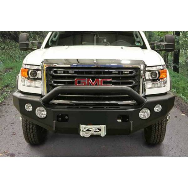TrailReady - TrailReady 10890P Winch Front Bumper with Pre-Runner Guard for GMC Sierra 2500HD/3500 2020-2024