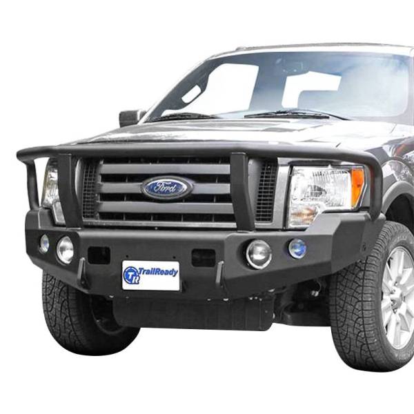 TrailReady - TrailReady 12202G Winch Front Bumper with Full Guard for Ford F150 2009-2014