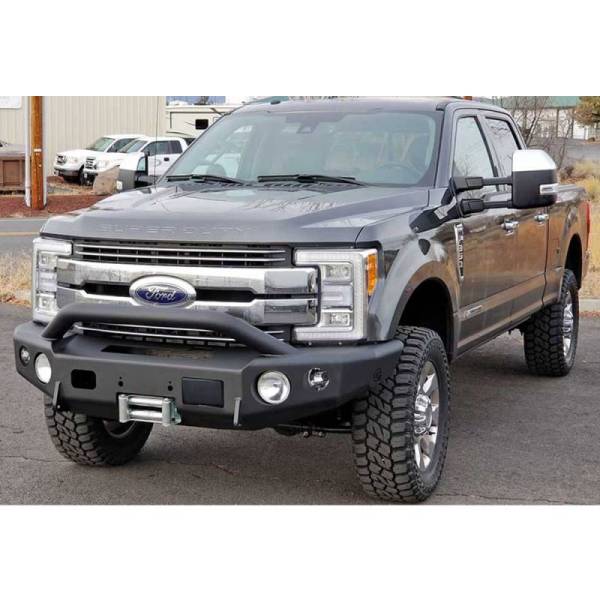 TrailReady - TrailReady 12245P Winch Front Bumper with Pre-Runner Guard for Ford F150 2018-2024
