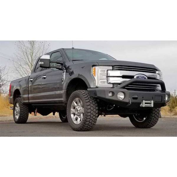 TrailReady - TrailReady 12304P Winch Front Bumper with Pre-Runner Guard for Ford F250/F350 2008-2010